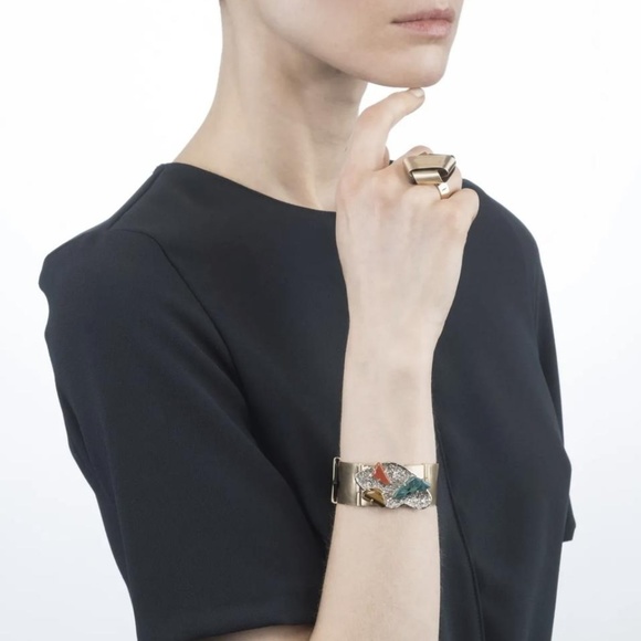 NEW Alexis Bittar Roxbury Cluster Leather Bracelet - Picture 2 of 6